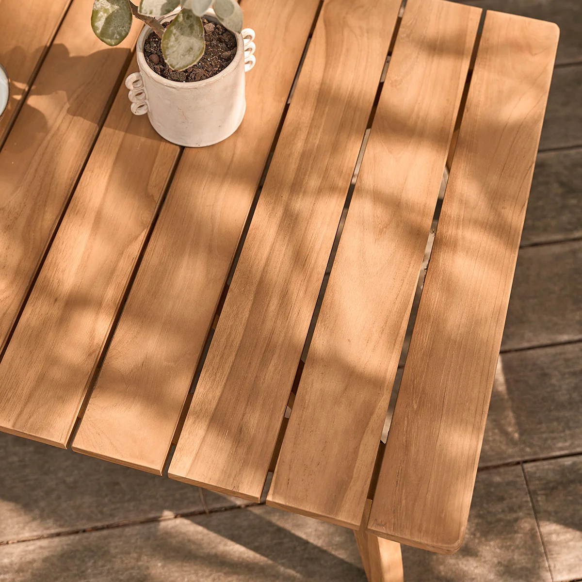 Mesa baja de exterior de teca maciza - Image 5