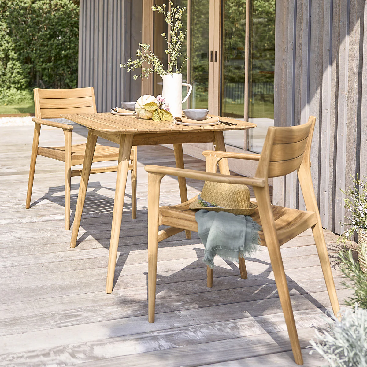 Sillón de exterior de teca maciza - Image 8