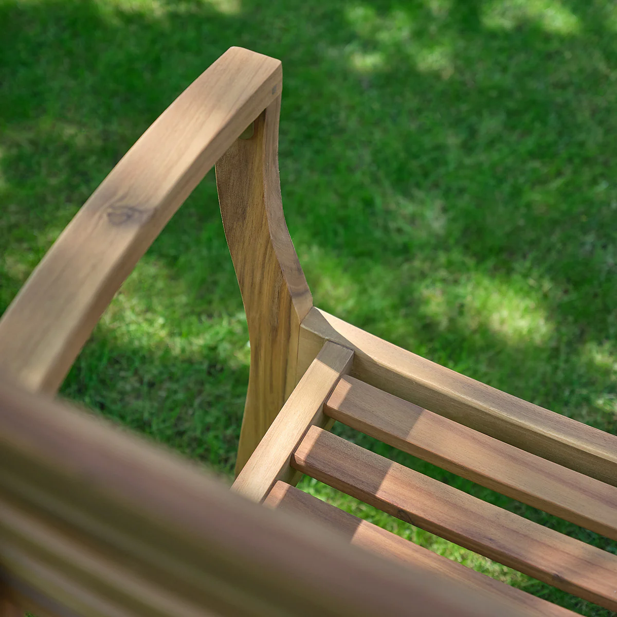 Sillón de jardín de madera maciza de acacia aceitada (juego de 4) - Image 7