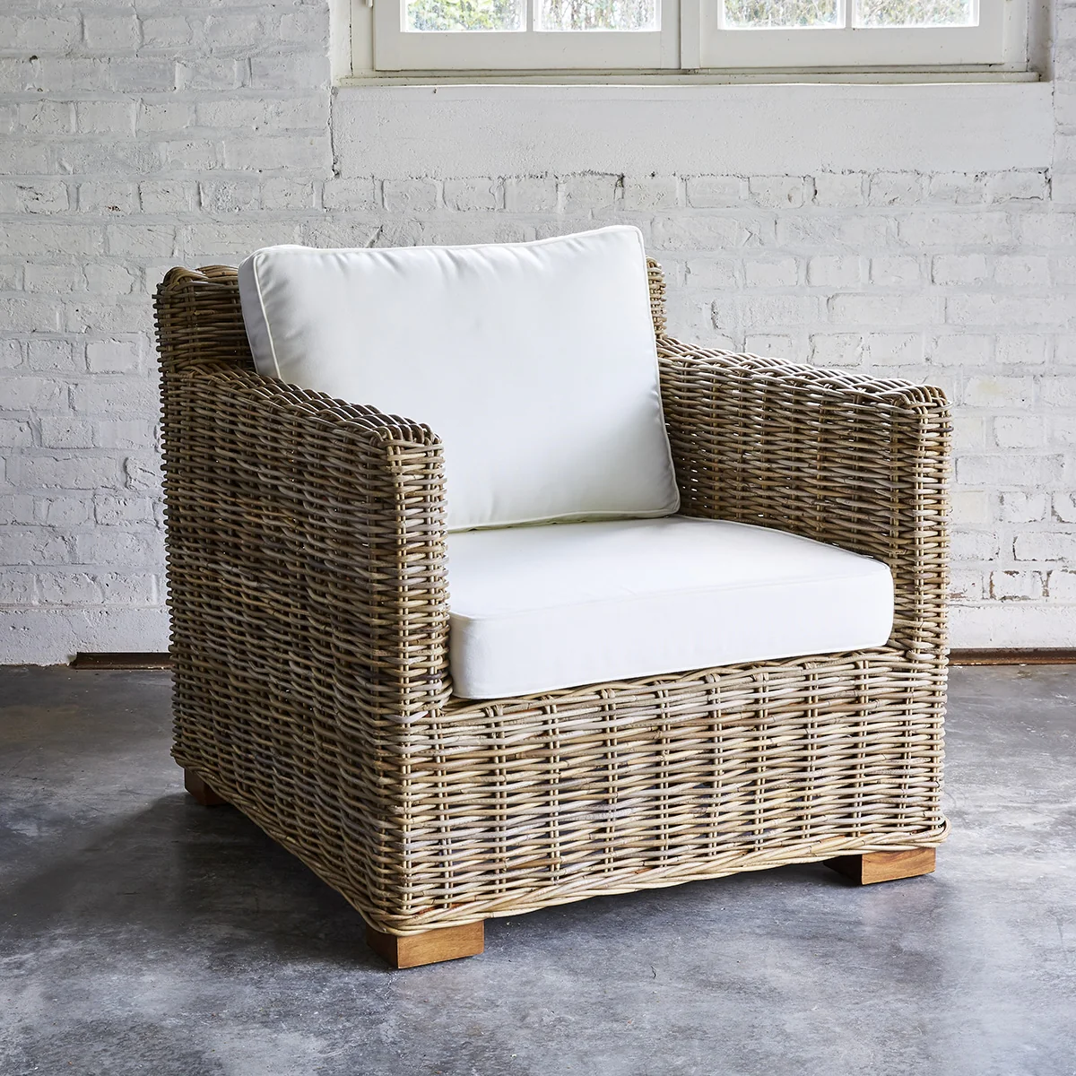 Sillón de jardín de kubu natural - Image 3