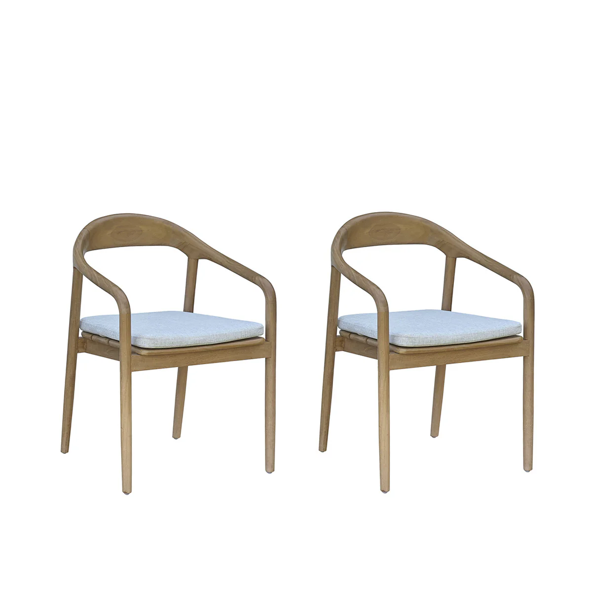 Sillón de jardín de teca maciza (lote de 2) - Image 2