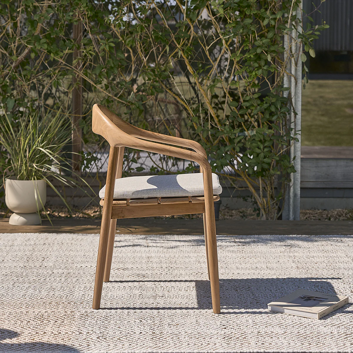 Sillón de jardín de teca maciza (lote de 2) - Image 3