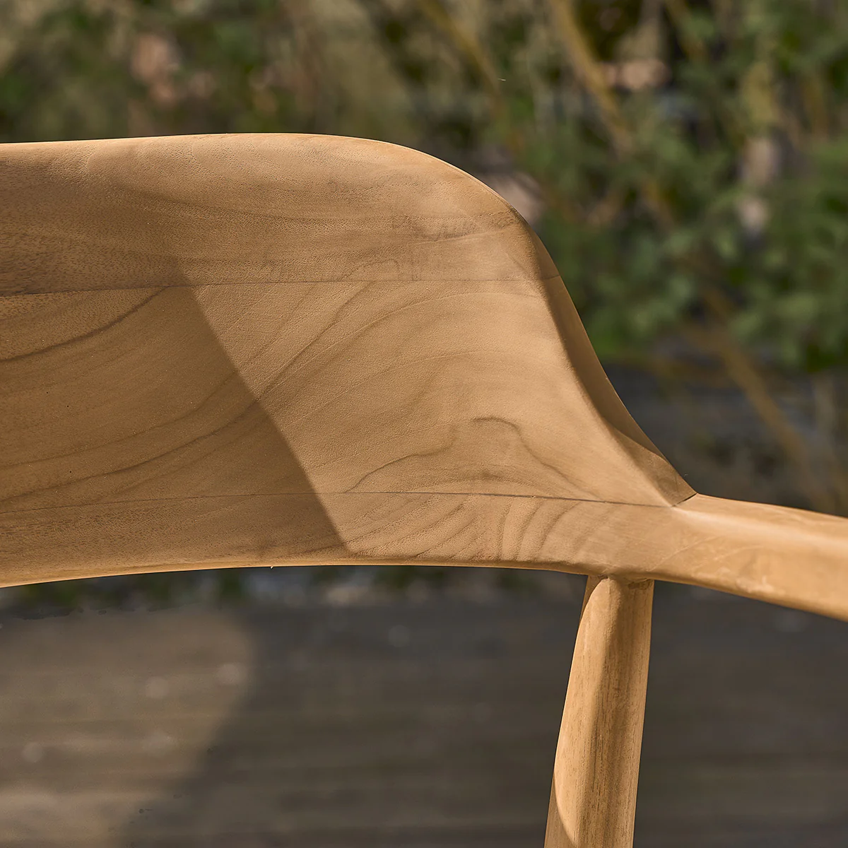 Sillón de jardín de teca maciza y cuerda - Image 5