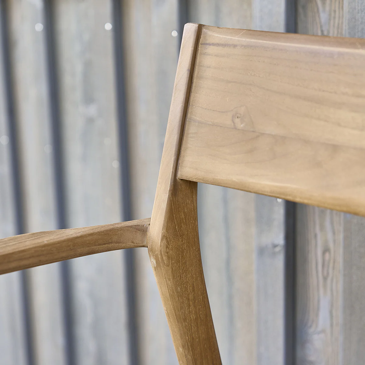 Sillón de jardín de teca maciza y cuerda beige (lote de 2) - Image 4
