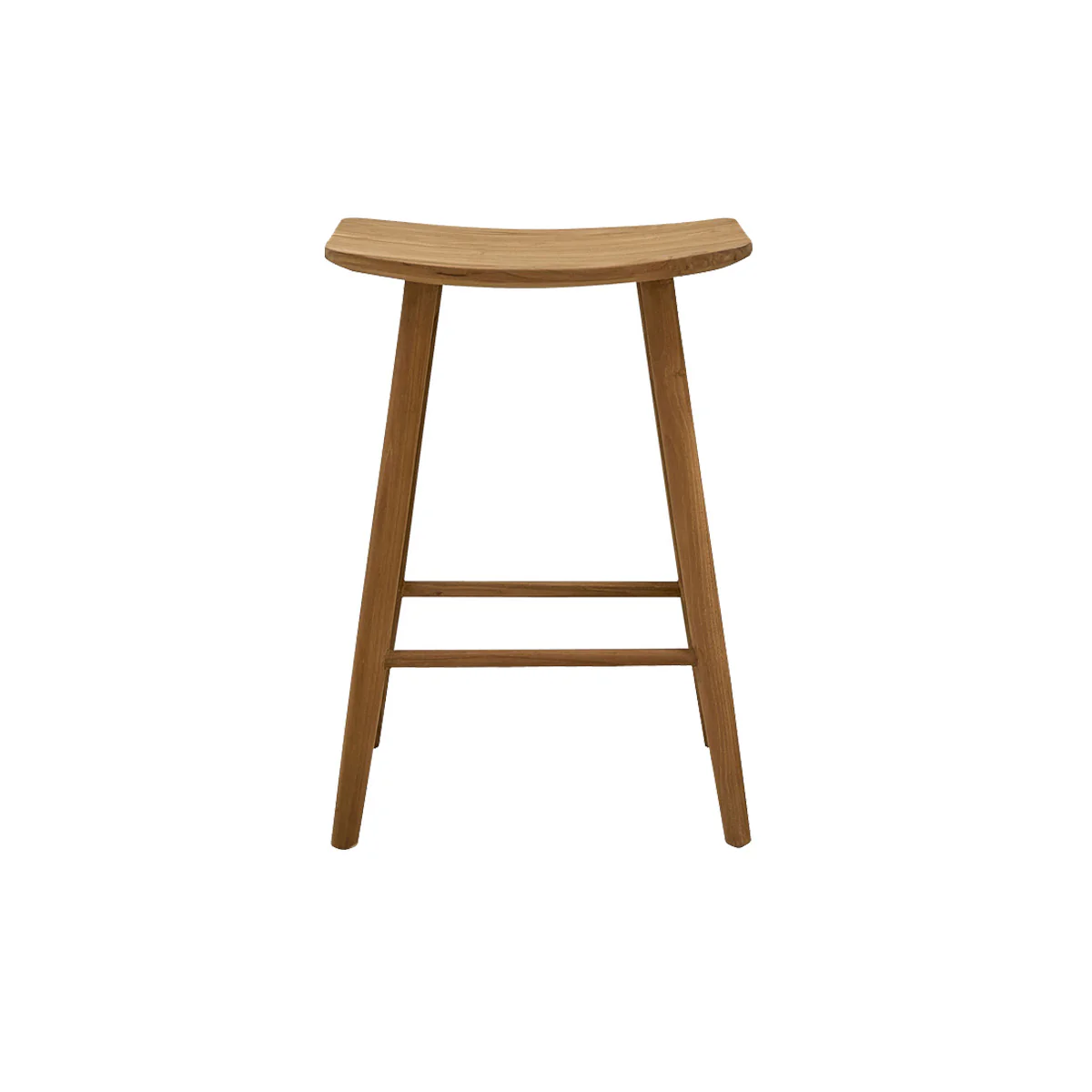 Taburete de teca maciza de 65 cm - Image 2