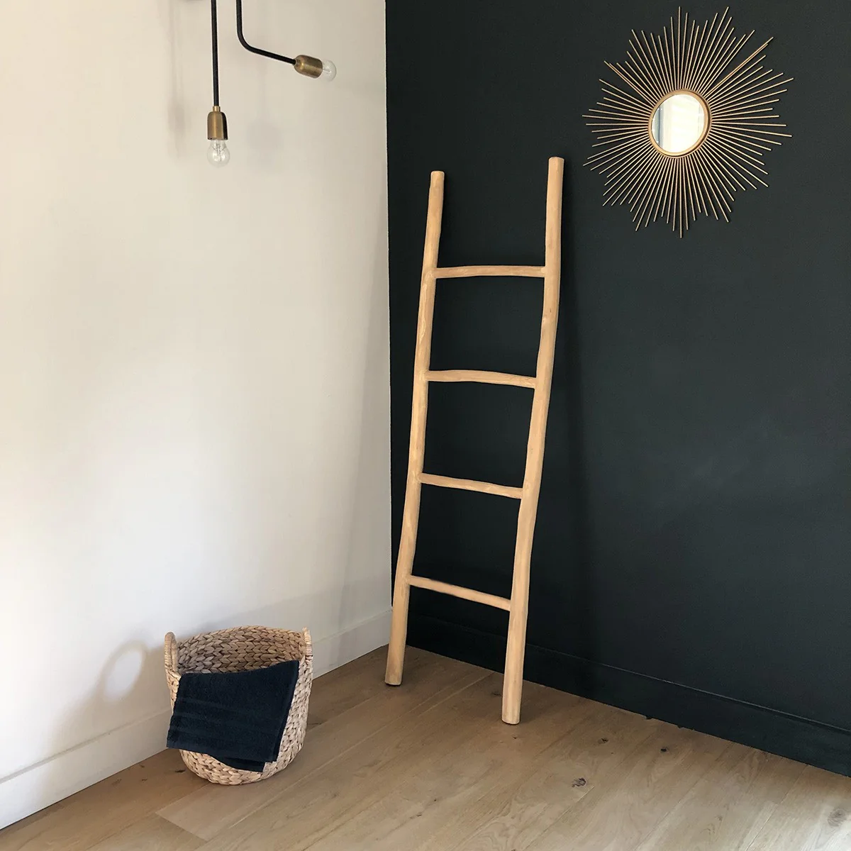 Toallero escalera de teca maciza 150 cm - Image 3