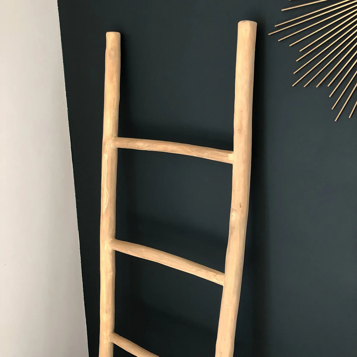 Toallero escalera de teca maciza 150 cm - Image 5